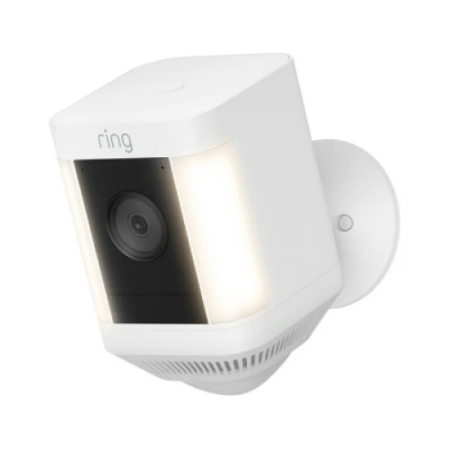 Spotlight Cam Plus Battery 1080p HD Security Camera with Built Two-Way Talk – White